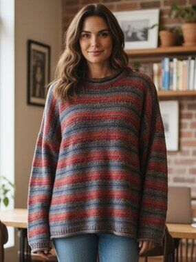 EUC VTG CARRAIG DONN (LG) Made in Ireland Pure New Wool Woolmark Sweater